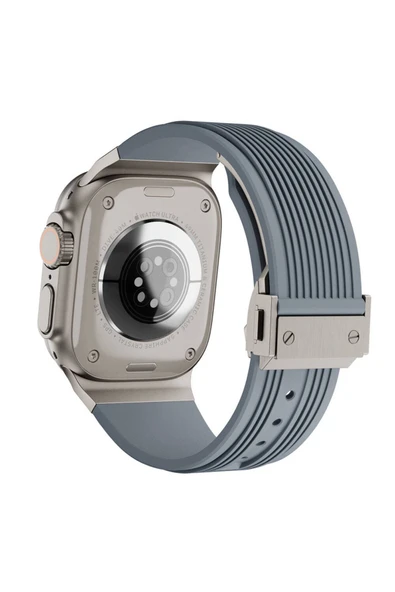 mastersonic Watch 44mm MTSC- KRD-113 Spor Görünümlü Silikon Kordon-Gri ürün görseli 1