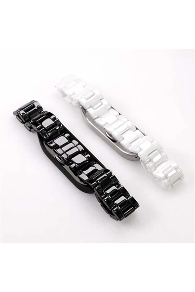 mastersonic Xiaomi Mi Band 3 Uyumlu KRD-21 Metal MTSC Kordon-Siyah - Resim 6