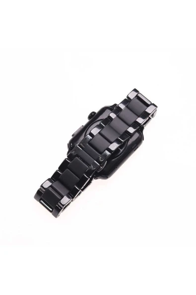 mastersonic Watch 38mm Mat Seramik Metal MTSC Kordon-Parlak Siyah - Resim 2