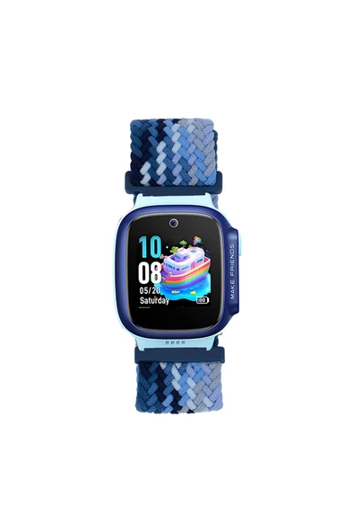 mastersonic Huawei GT4 41mm MTSC KRD-139 18mm Çocuklara Özel Örgü Kordon - Lacivert ürün görseli 1