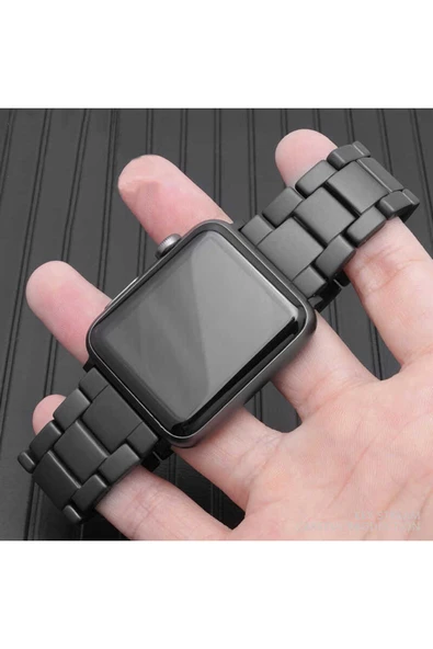 mastersonic Watch 42mm Mat Seramik Metal MTSC Kordon-Siyah - Resim 6