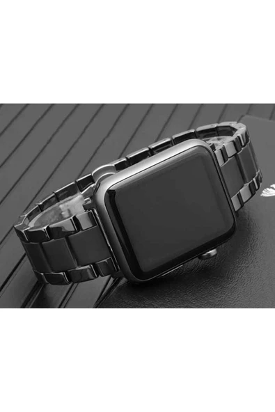 mastersonic Watch 42mm Mat Seramik Metal MTSC Kordon-Siyah - Resim 8