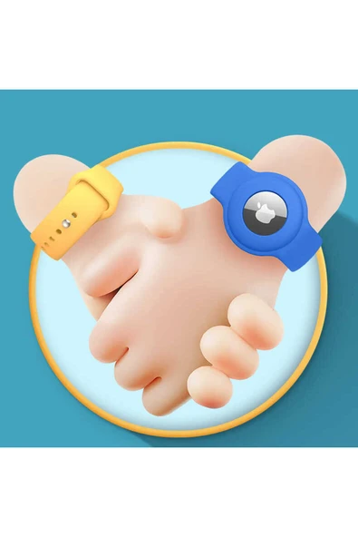 mastersonic Uyumlu Airtag Anahtarlık MTSC Kordon-Açık Yeşil - Resim 4