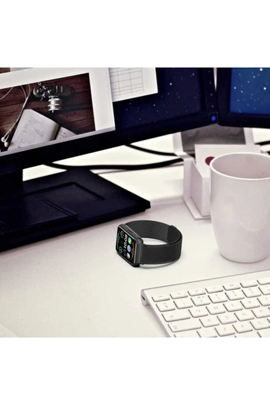 mastersonic Huawei Watch Fit 2 Uyumlu KRD-01 Metal MTSC Kordon-Gold - Resim 6