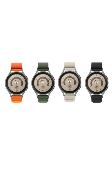 mastersonic Huawei Watch GT 3 46mm Uyumlu KRD-74 22mm Hasır MTSC Kordon-Siyah - Resim 4