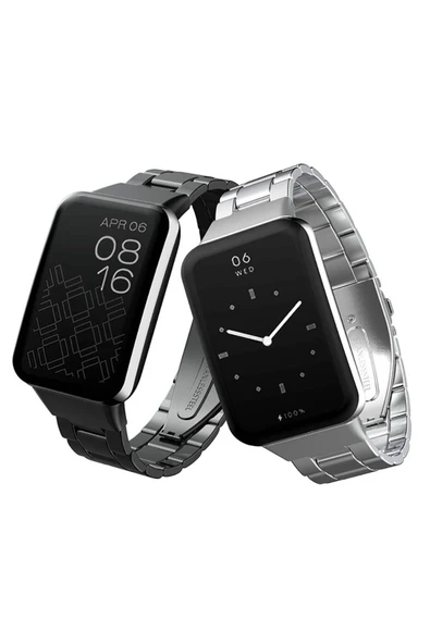 mastersonic Xiaomi Mi Band 7 Pro KRD-04 Metal Kordon-Pembe - Resim 3