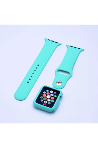 mastersonic Watch 42mm Uyumlu 3 in 1 Klasik MTSC Kordon-Yeşil ürün görseli 1