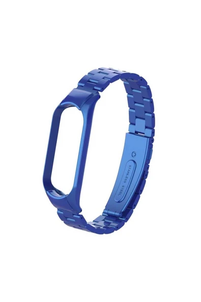 mastersonic Xiaomi Mi Band 5 Uyumlu KRD-04 Metal MTSC Kordon-Lacivert ürün görseli 1