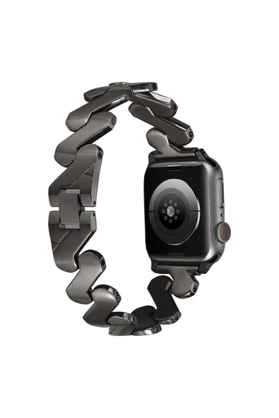 mastersonic Watch 7 41mm Kordon Uyumlu KRD-80 Metal Strap Kayış MTSC- Gümüş - Resim 4