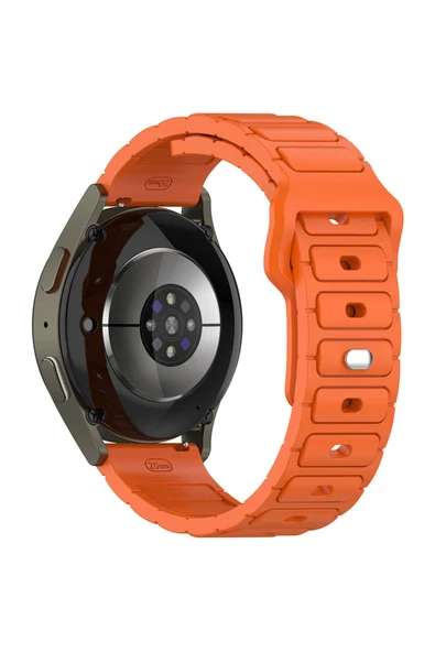 mastersonic Huawei Honor Magic 2 46mm MTSC KRD-132 22mm Silikon Kordon Strap Kayış - Turuncu ürün görseli 1