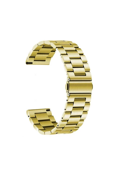 mastersonic Huawei Honor Magic 2 46mm MTSC Band-04 22mm Metal Kordon-Gold ürün görseli 1