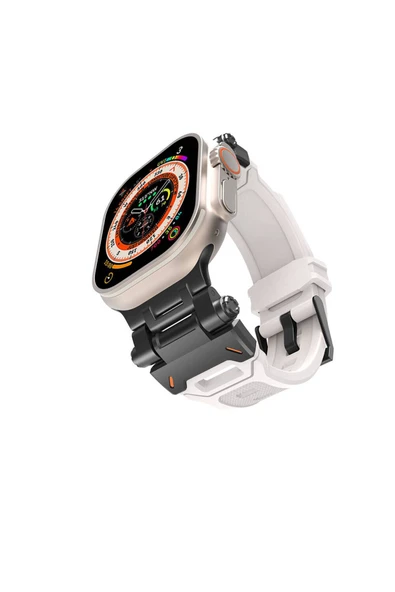 mastersonic Watch 42mm MTSC- KRD-108 Metal Başlıklı Silikon Kordon-Siyah-Starlight ürün görseli 1