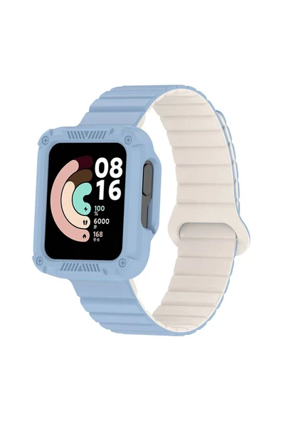 mastersonic Xiaomi Redmi Watch 1 Silikon Kordon MTSC KRD-105 Strap Kayış-Mavi-Starlight ürün görseli 1