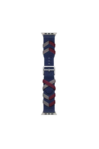 mastersonic Watch 38mm Uyumlu MTSC- KRD-97 Sarmal Örgü Tasarımlı Kordon-Kırmızı - Resim 3