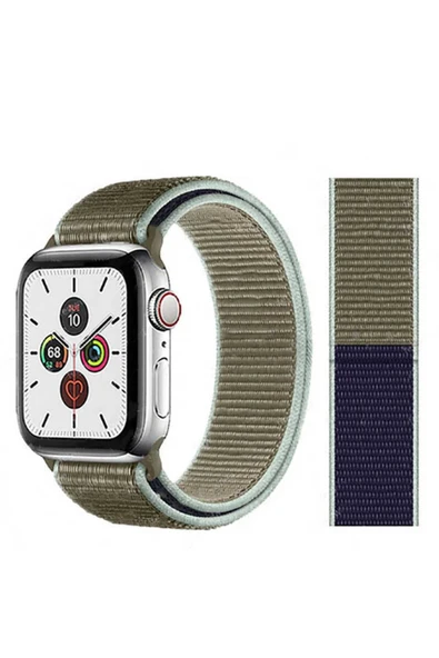 mastersonic Watch 40mm Uyumlu KRD-03 Hasır MTSC Kordon-46-Khaki ürün görseli 1