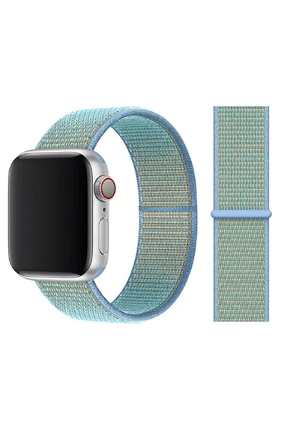 mastersonic Watch Ultra 49mm Kordon Uyumlu KRD-03 Hasır Strap Kayış MTSC- 42-Corn Flower ürün görseli 1