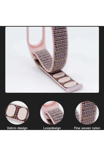 mastersonic Xiaomi Mi Band 4 Uyumlu KRD-03 Hasır MTSC Kordon-NO26 - Resim 6