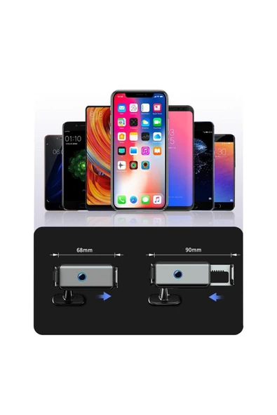 mastersonic VRDR 921 Otomatik Sensörlü Havalandırma ve Düz Zemin Dizayn Araç Telefon Tutucu-Siyah - Resim 5