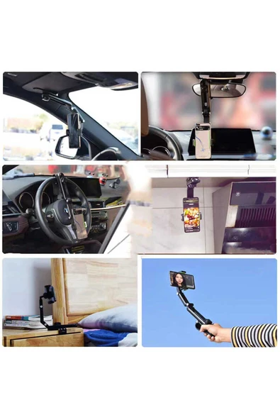 mastersonic Zore MS-12 Telefon Tutucu-Siyah - Resim 3