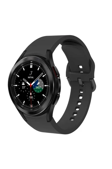 mastersonic Galaxy Watch 4 Classic 42mm KRD-50 Uyumlu MTSC Kordon-Siyah ürün görseli 1