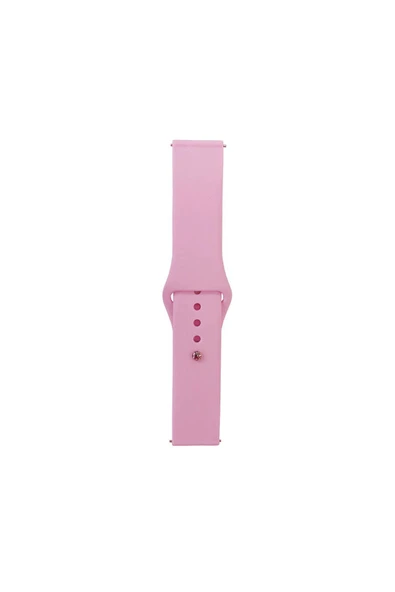 mastersonic Huawei GT2 42mm Band Serisi 20mm Klasik Kordon Silikon Strap Kayış-Pembe ürün görseli 1