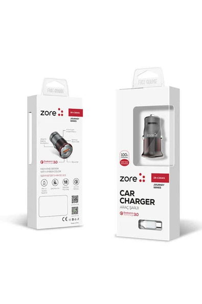 mastersonic MTSC ZR-C304Q Micro Araç Şarj Seti - Siyah - Resim 2