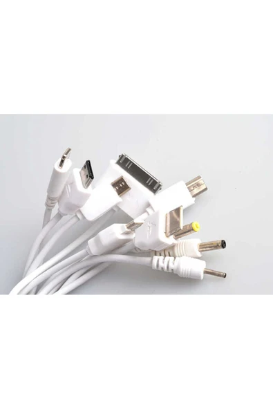 mastersonic MTSC Z-37 12 in 1 Ev ve Araç Şarj Seti - Beyaz - Resim 4