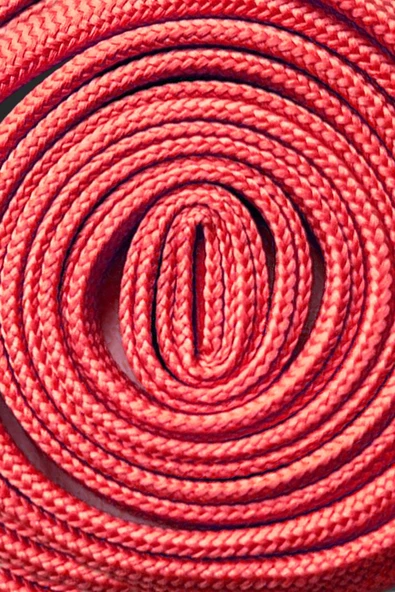 Kırmızı 1 cm Kalınlığında 1 Çift Yassı Spor Ayakkabı Bağcığı - Resim 3