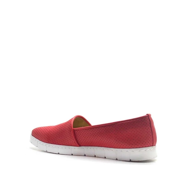 Kırmızı Yumuşak Tabanlı Kadın Yürüyüş Ayakkabısı - 3