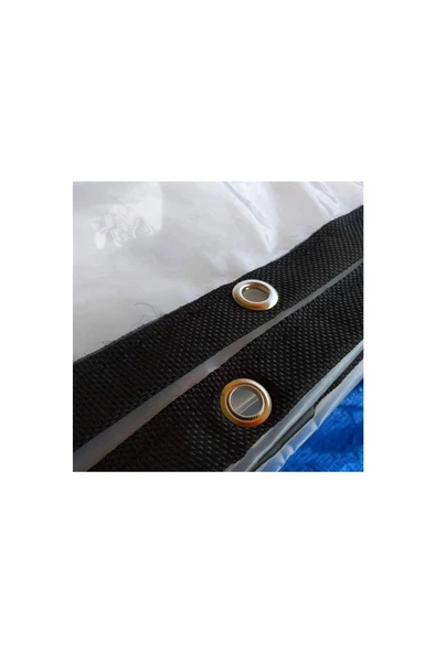 Çakır Branda Şeffaf Balkon Bahçe Brandası Şeffaf Branda Kış Bahçe Brandası 200x180 Cm - 4