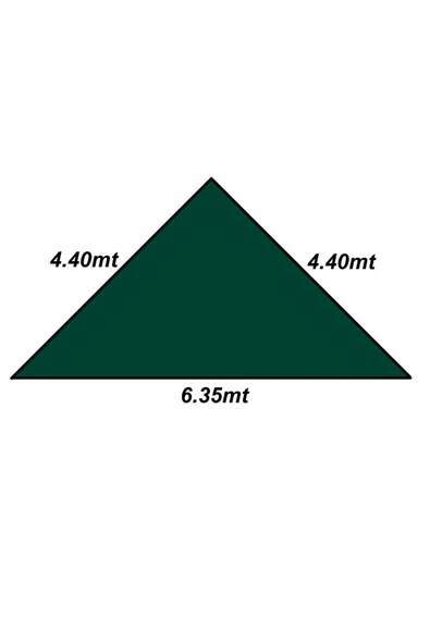 Yıldızhome Sizenelazım Su Geçirmez Oxford Kumaş Yarasa Model Yeşil Üçgen Gölgelik 4.40x4.40x6.25mt - 4