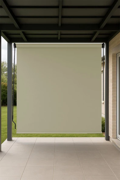 size ne lazım Su Geçirmez Solmaz Garantili İthal Akrilik Stor Perde Balkon Teras Veranda Genişlik 250 Boy 250cm - 1