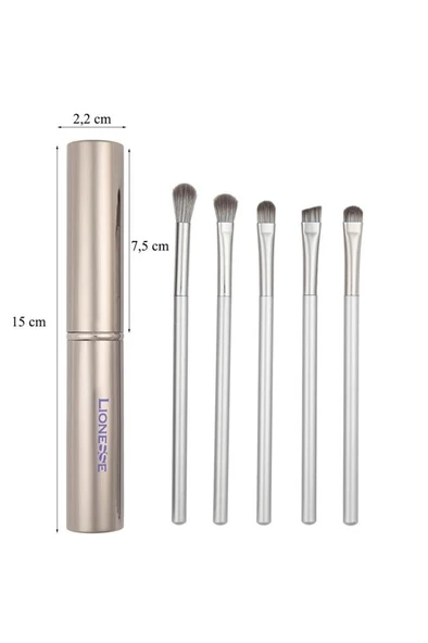 Silver Pro Collection 5'li Göz Makyaj Fırça Seti 5142 - Saklama & Taşıma Kutusu İle - Resim 4