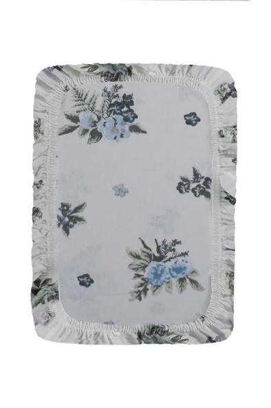 Ranforce Lastikli Çift Kişilik Çarşaf  Lamore Mavi - Resim 2