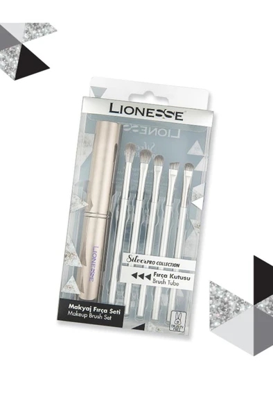 Silver Pro Collection 5'li Göz Makyaj Fırça Seti 5142 - Saklama & Taşıma Kutusu İle ürün görseli