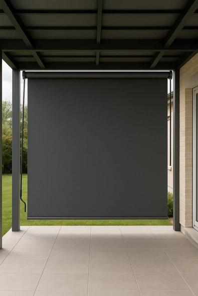 size ne lazım Su Geçirmez Solmaz Garantili İthal Akrilik Stor Perde Balkon Teras Veranda Genişlik 250 Boy 200cm ürün görseli