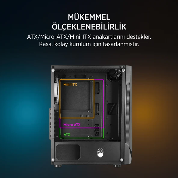 James Donkey Helix H800 | AMD Ryzen 5 5500 | 2 x 8 GB DDR4 | ASUS RX 7600 8 GB | 1 TB SSD Oyuncu Kasa - 3