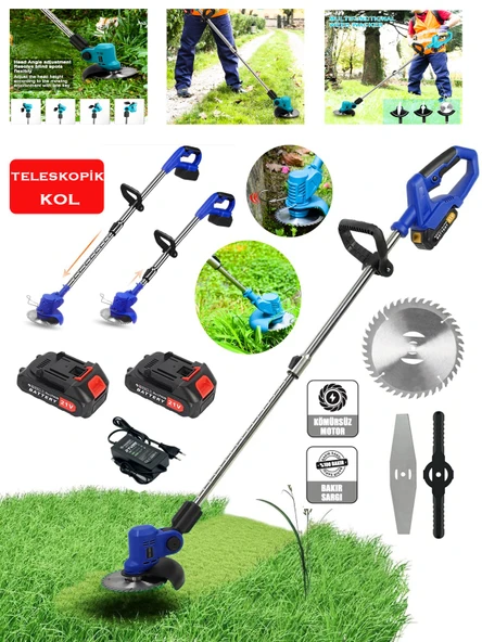 Germany Style Pro 3-Lü Set 4 Akülü Kenar Kesme-Dal Budama Makası-Budama Testeresi Bahçe Set - 2