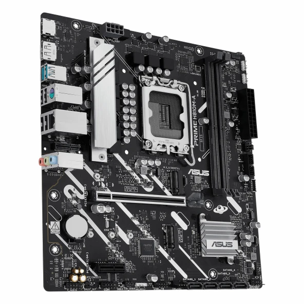 Asus Prime H810M-A-CSM DDR5 (6400MHz)OC M.2 HDMI/DP PCIe 4.0 1851P mATX Anakart - Resim 3
