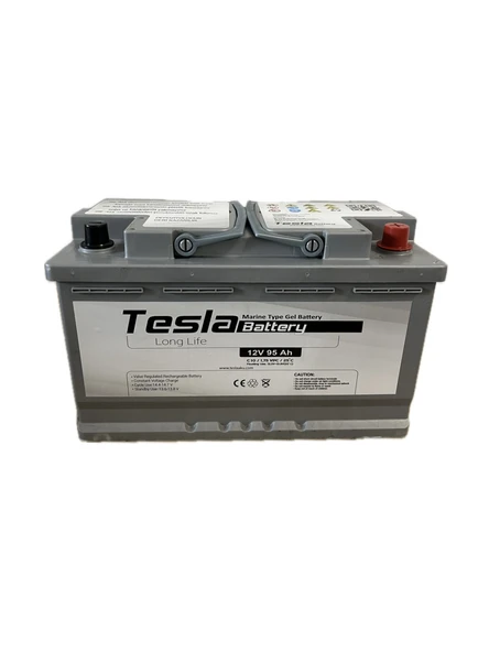 Tesla Akü 12 Volt 95 Amper Ah Marin Jel 850a Cca Marş Akü