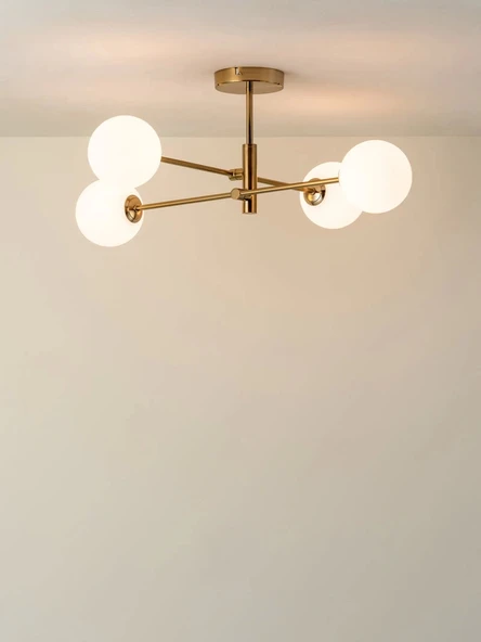 Else 4'lü Eskitme Sarkıt Avize - Resim 3