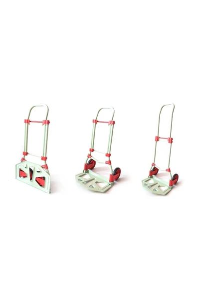 Balatlı Katlanabilir Portatif Paket ve Koli Taşıma Arabası 90 Kg. Kapasiteli Yeşil FT90 ürün görseli