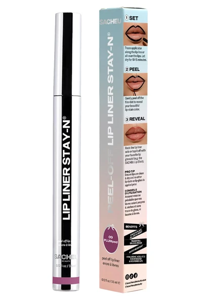 Sacheu Lip Liner Stay-n Soyulabilir Uzun Süre Kalıcı Dudak Çizgisi Belirginleştirici 09 Plumped 3.5ML - 3