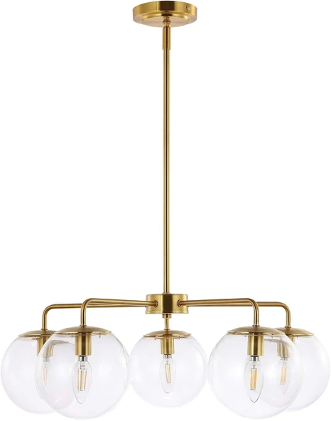 Mid Pirinç 5'lü Sarkıt Avize