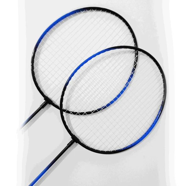 SLIPT Çantalı Bedminton Seti 2 Raket 3 Top Badminton Seti Mavi Renk - 4