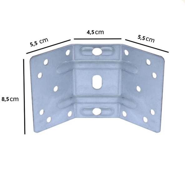 Masa Mobilya Ayak Köşe Bağlantı Birleştirme Sacı Demiri 135° (4 ADET) - Resim 5