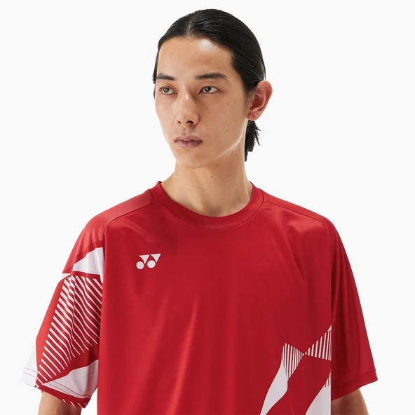 Yonex YY25 16744 Erkek Spor Tişört Kırmızı - 5