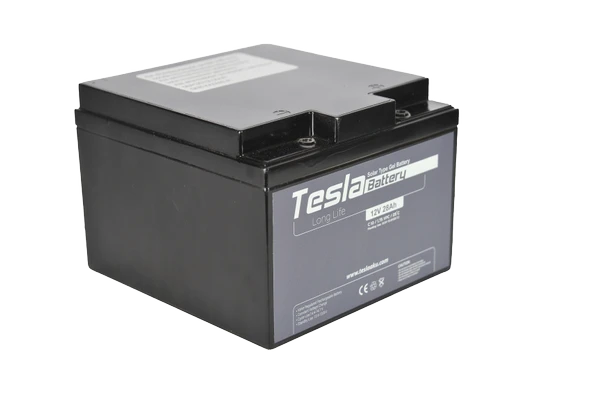 TESLA 12V 28AH SOLAR JEL AKÜ (YENİ ÜRETİM) - 2