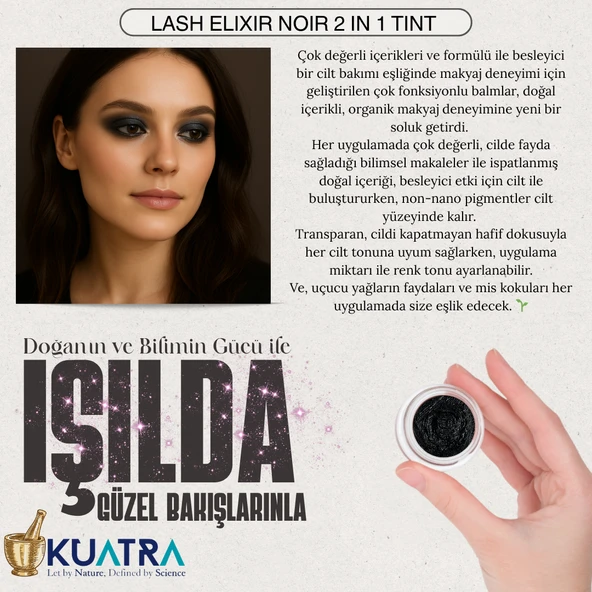 Lash Elixir Noir Eye Shadow/Liner  Multi-Use Tint with Lash &Skin Care - 2