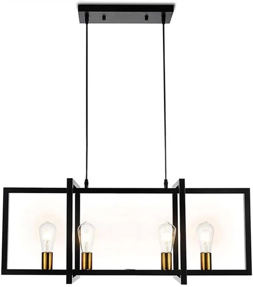 Farm 4'lü Siyah Sarkıt Avize ürün görseli